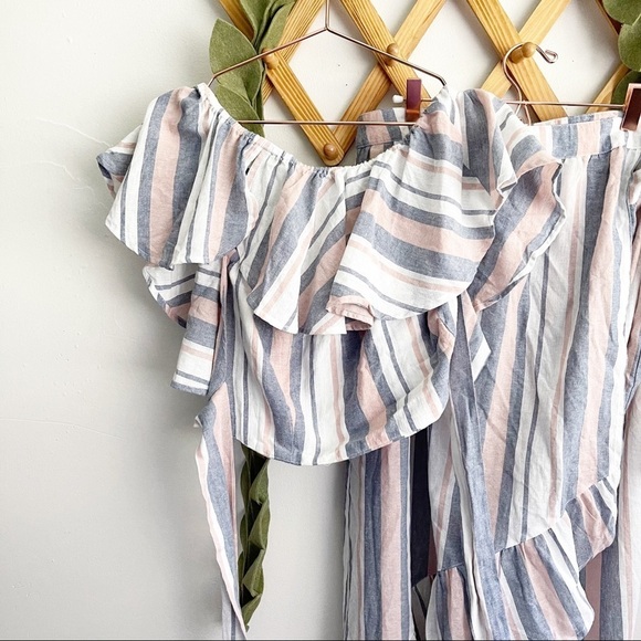 ASOS Woven Striped Ruffled 2pc Set - Picture 7 of 12